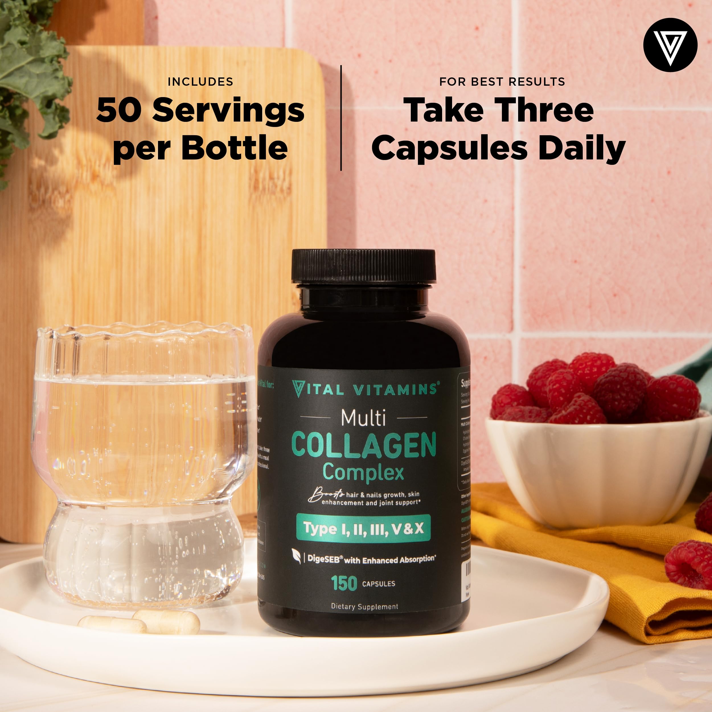 Vital Vitamins Multi Capsulas: uso en movimiento, bolso adaptable