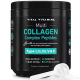 Vital Vitamins Multi Collagen en bote, uso diario para piel y cabello.