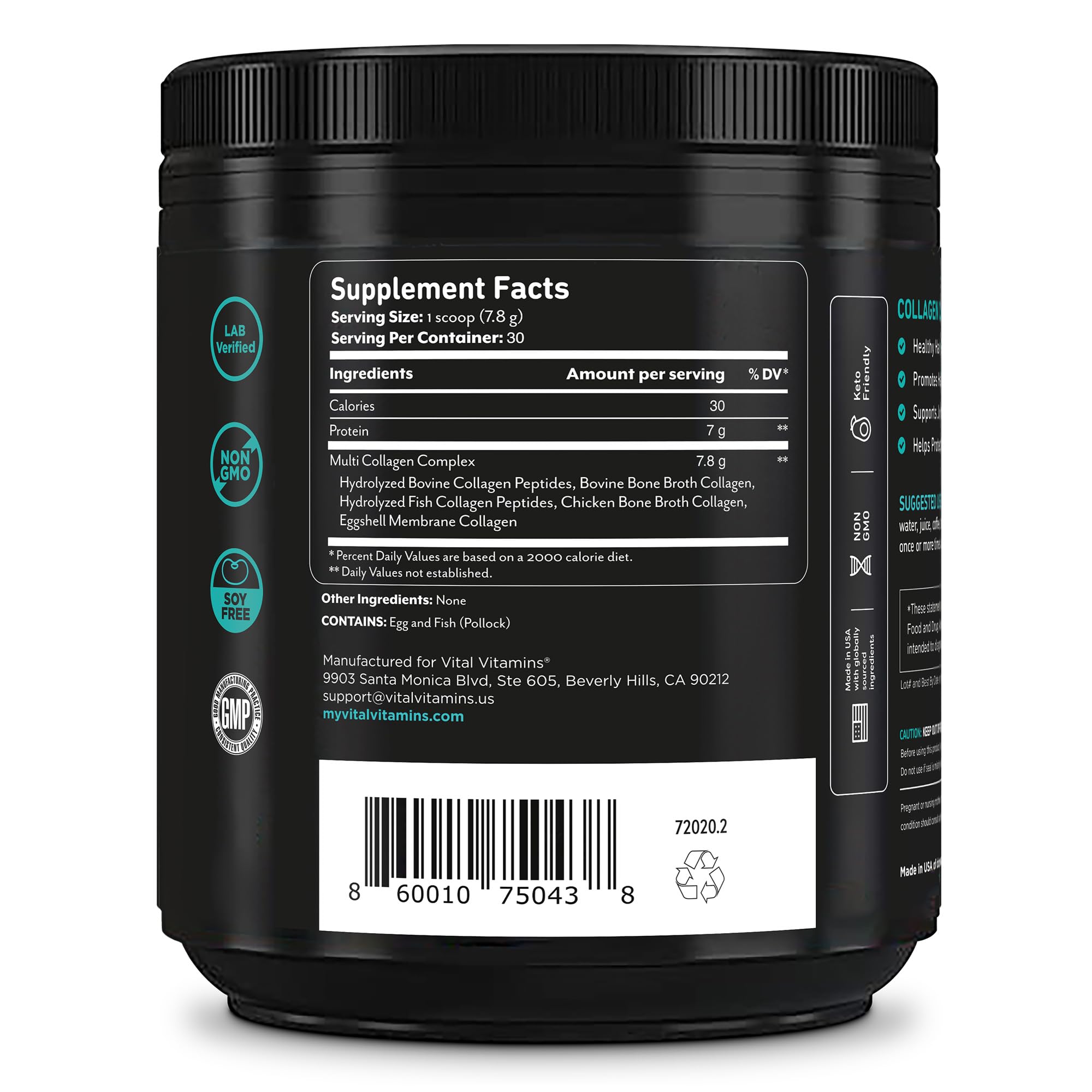Uso diario de Vital Vitamins Multi Collagen para una rutina constante.