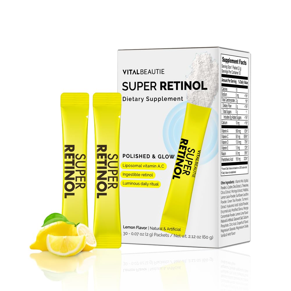 VITALBEAUTIE Super Retinol polvo: posible apoyo para un brillo desde el interior