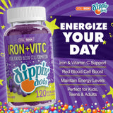 Gomitas Vital+Boon sabor uva listas para disfrutar durante el día.