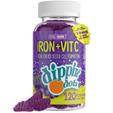 Gomitas Vital+Boon de hierro y Vitamina C en envase práctico para uso diario.