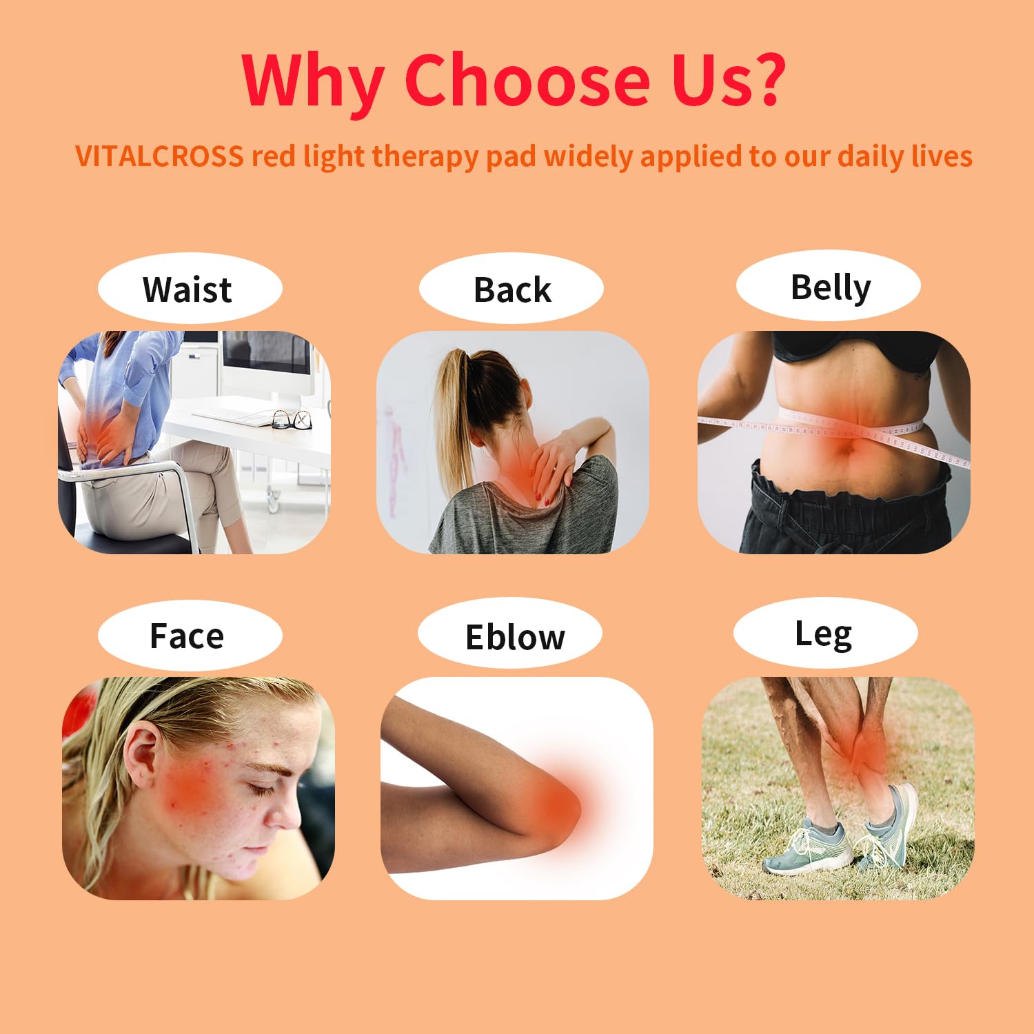 VITALCROSS cobertura amplia para espalda y torso, ideal para zonas grandes