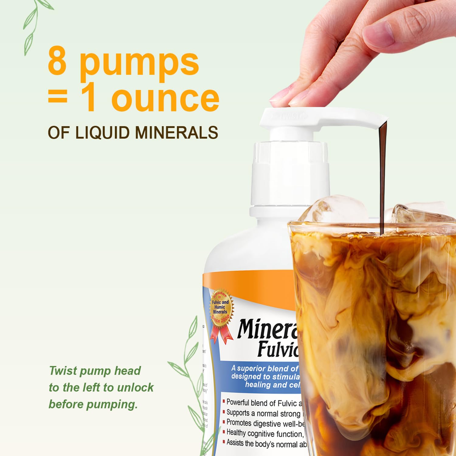 Vital Earth Minerals: se mezcla con agua para ingesta rápida.