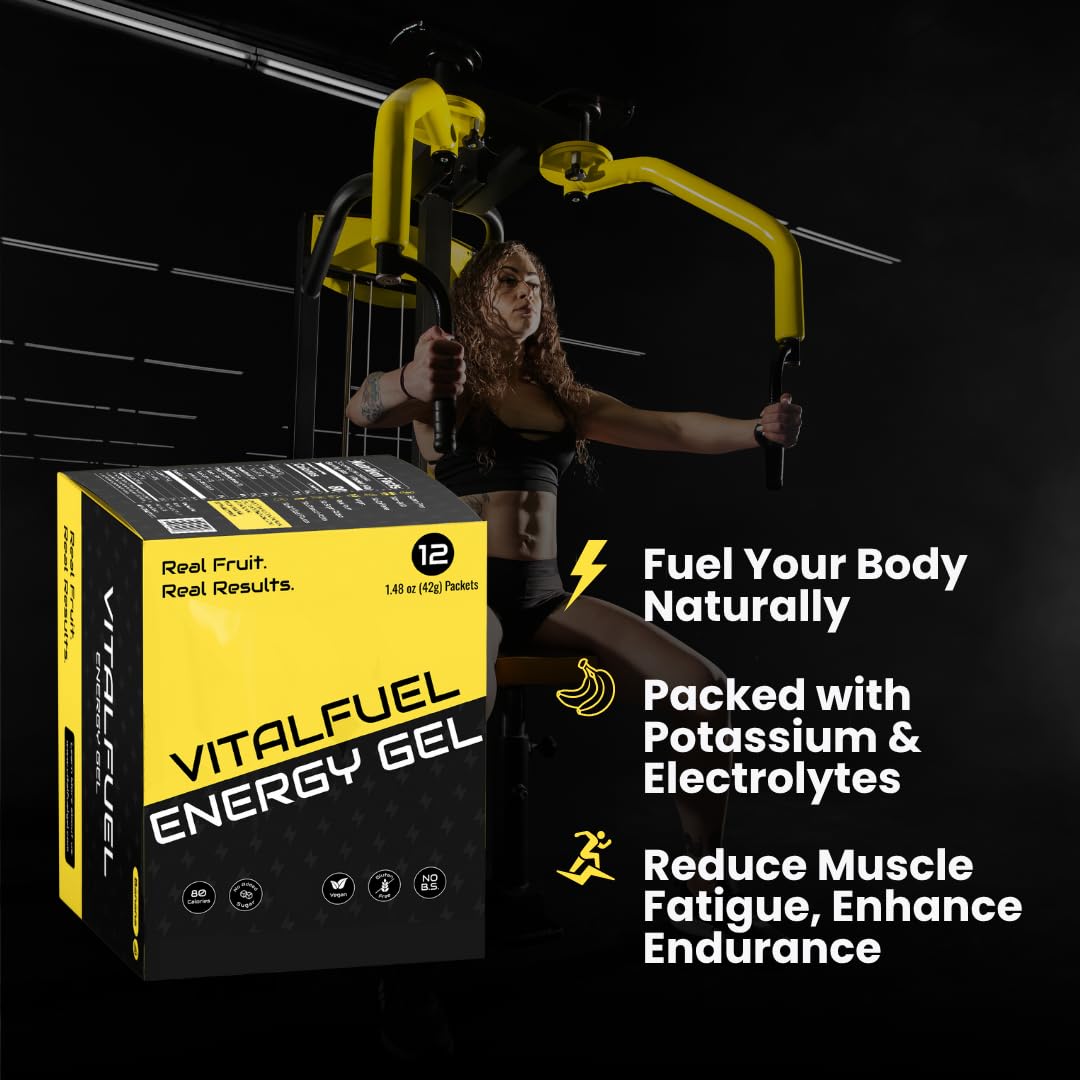 VitalFuel gel carbohidratos rapidos platano real energia rapida