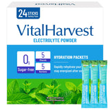 VitalHarvest paquetes electrolitos menta para hidratación rápida