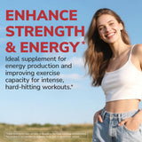 Absorción dominante de Creatine HCl, dosis menor para efectos deseados.