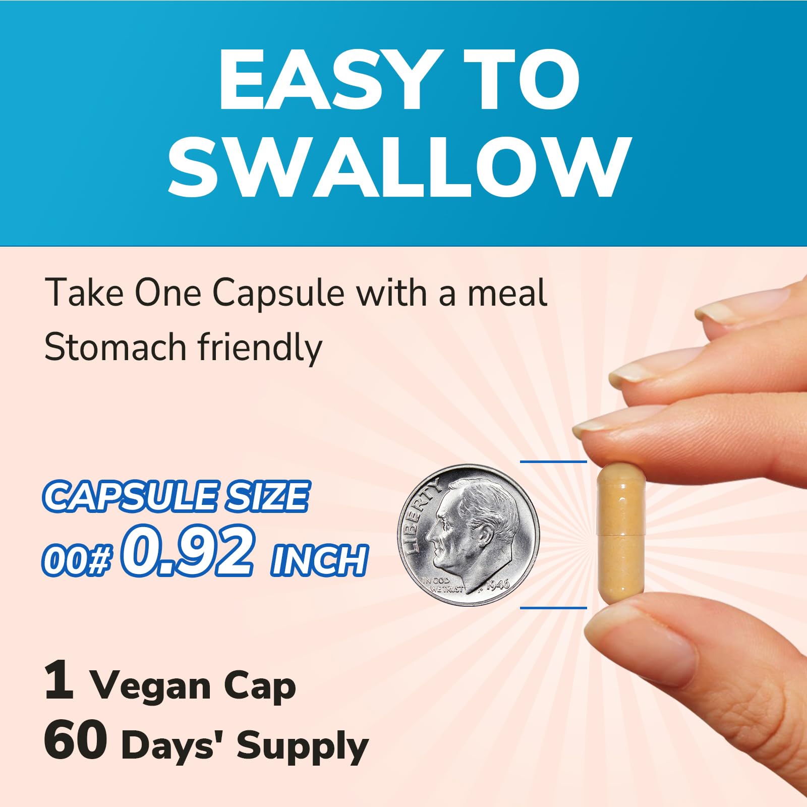 Vitalibre envase 60 cápsulas veganas, elaborado bajo normas GMP
