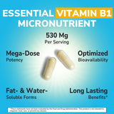 Vitalibre Etiqueta nutricional de vitaminas B en la botella