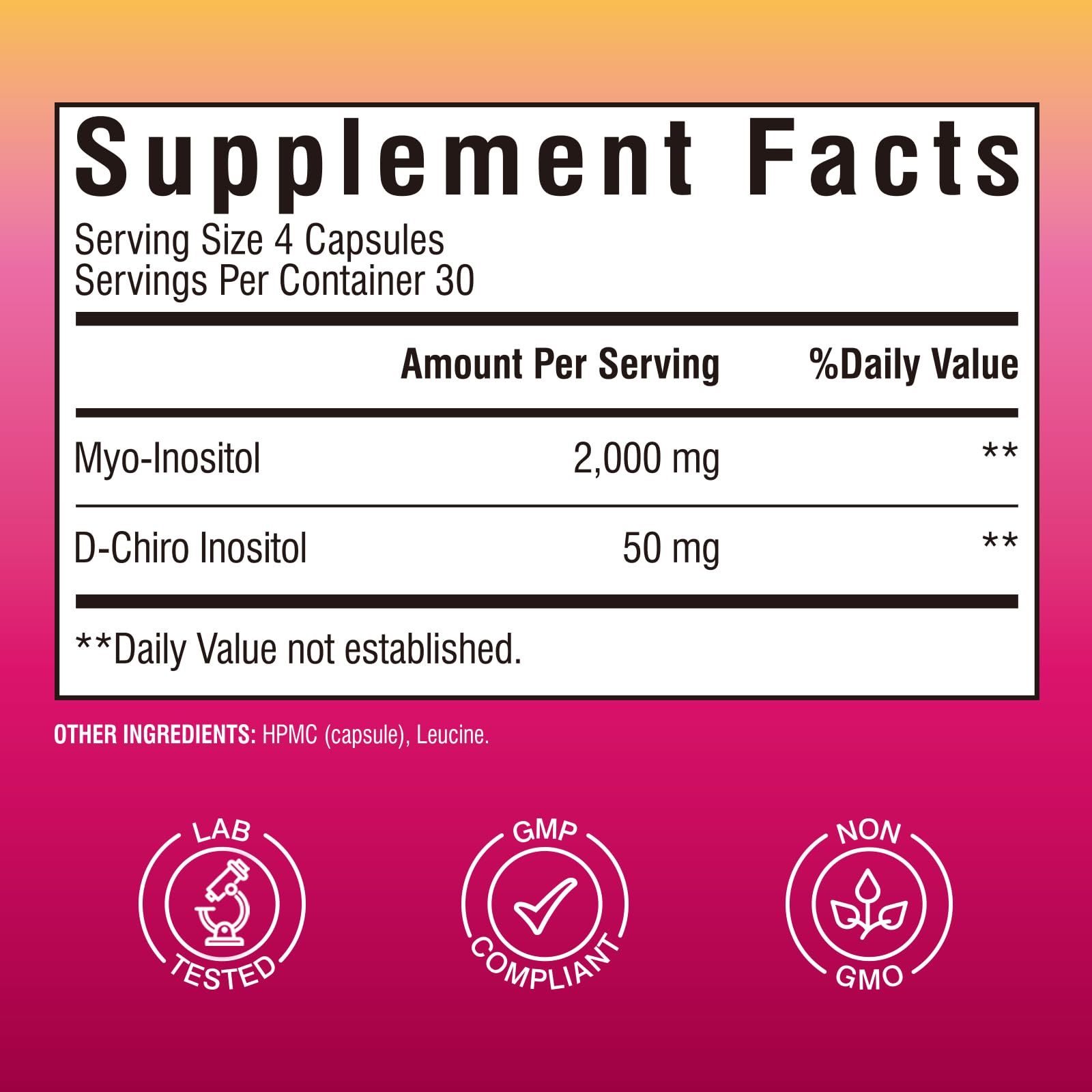 Vitalibre Inositol, envase con ratio 40:1 para equilibrio femenino.