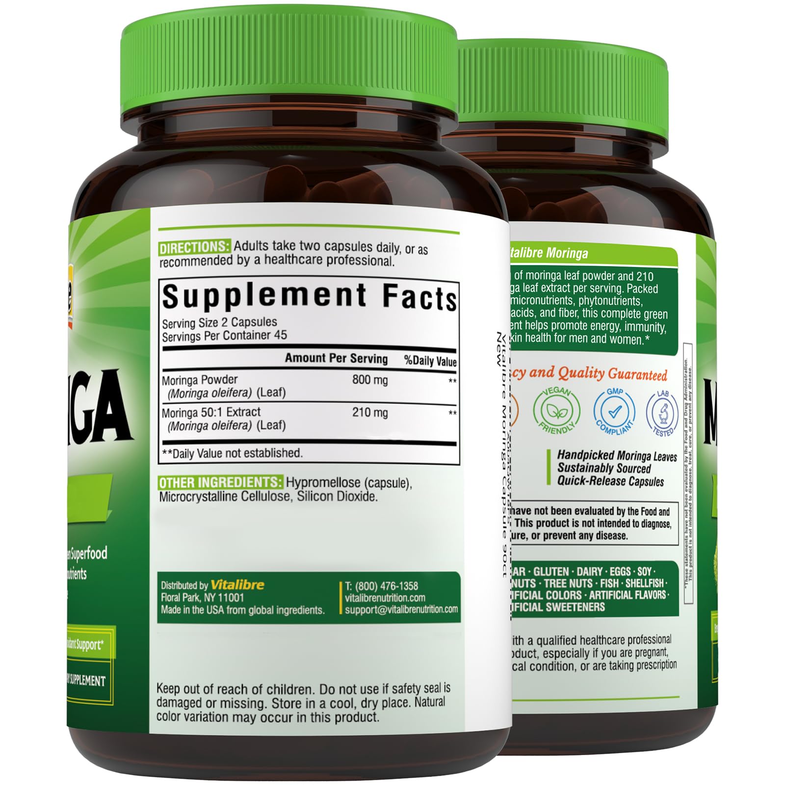 Vitalibre Moringa cuidado de piel con antioxidantes