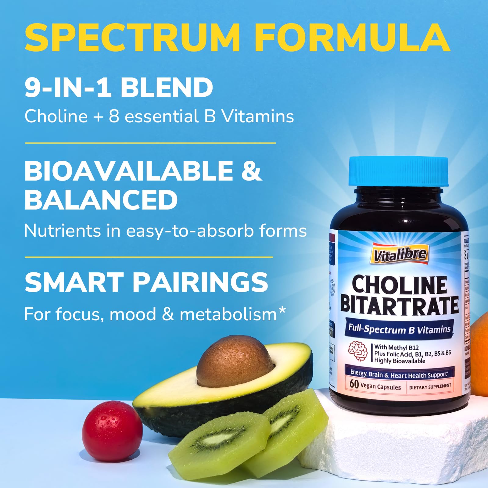 Vitalibre: cápsula con vitaminas B activadas para energía y concentración