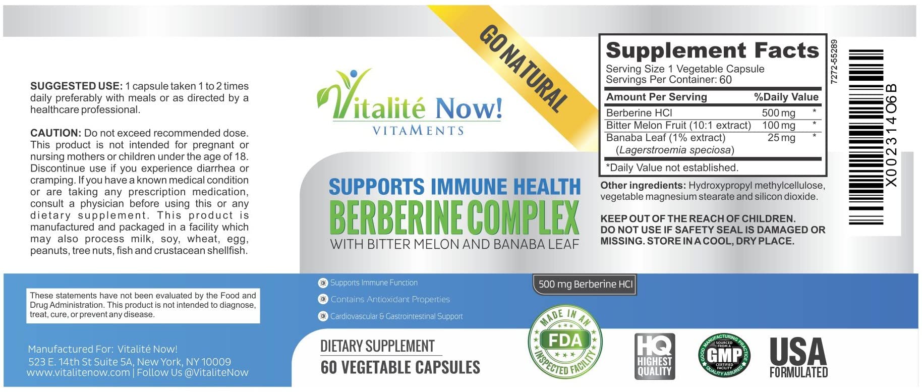 Vitalité Now planta GMP, fábrica certificada, garantía de calidad