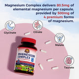 Vitalitown Magnesium Complex etiqueta frontal con información clave