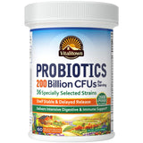Vitalitown Probiotics: frasco de 200 mil millones CFU para apoyo digestivo