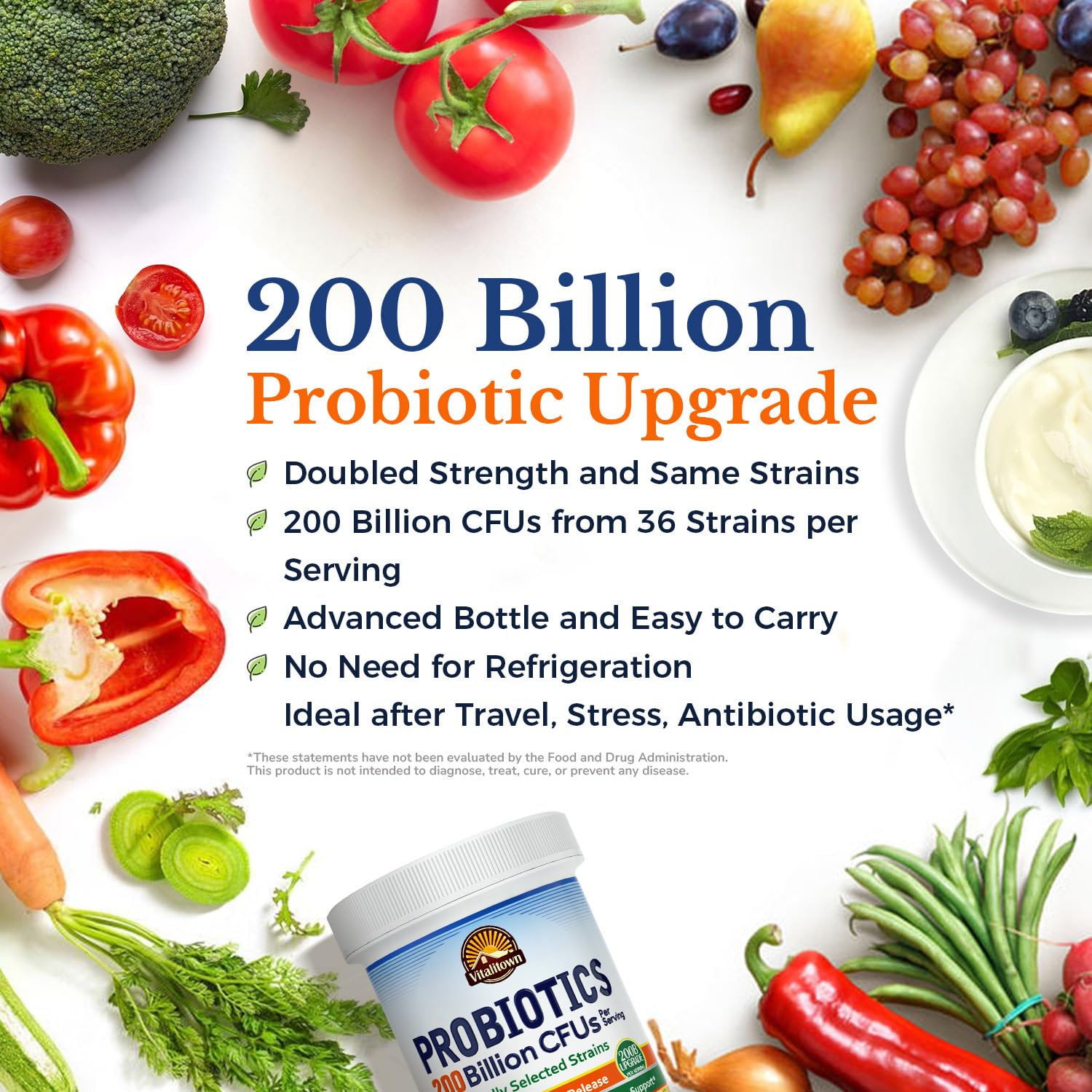 Vitalitown Probiotics: resistencia al ácido y bilis para entrega intestinal