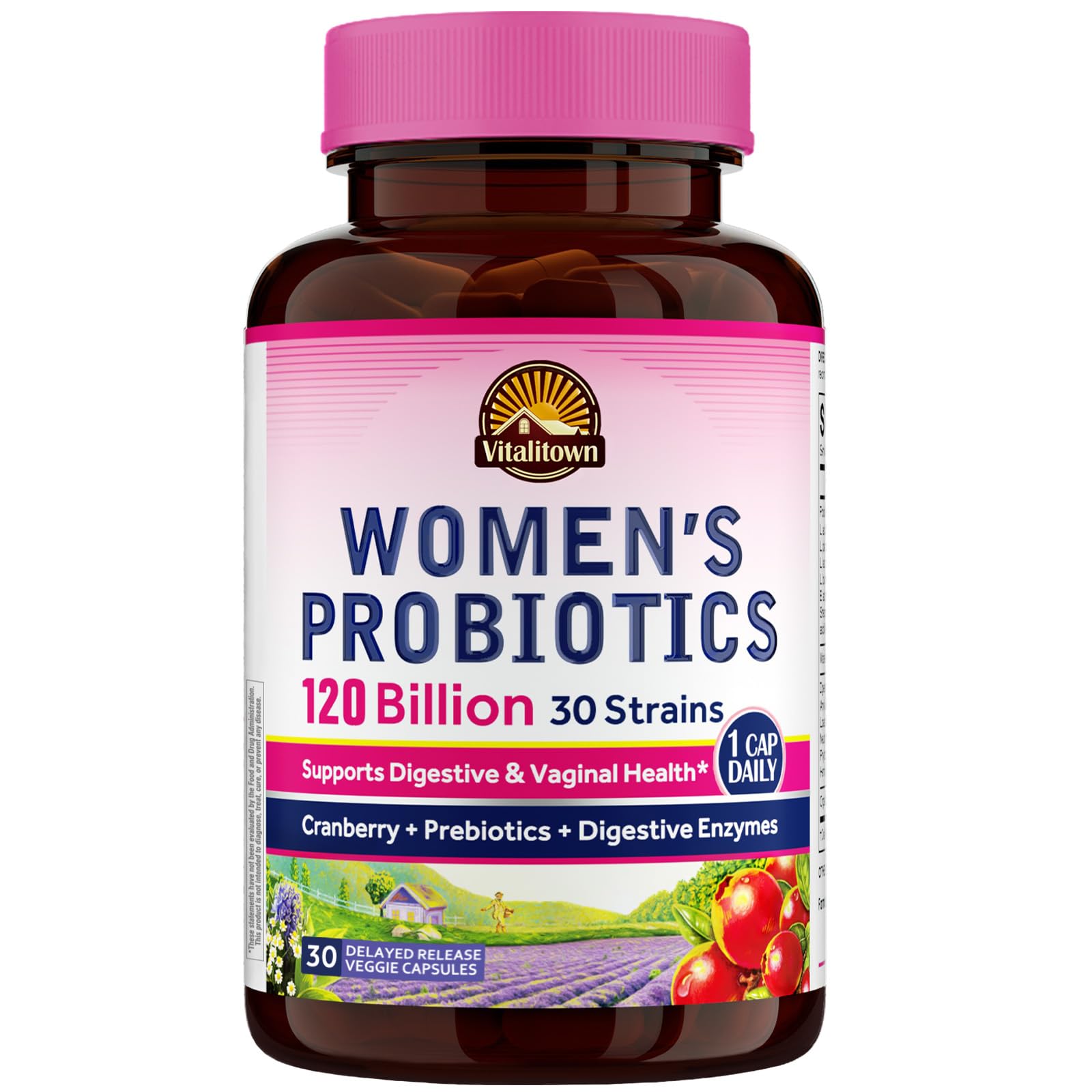 Vitalitown Probiotics para Mujeres: cápsulas para uso diario y salud intestinal