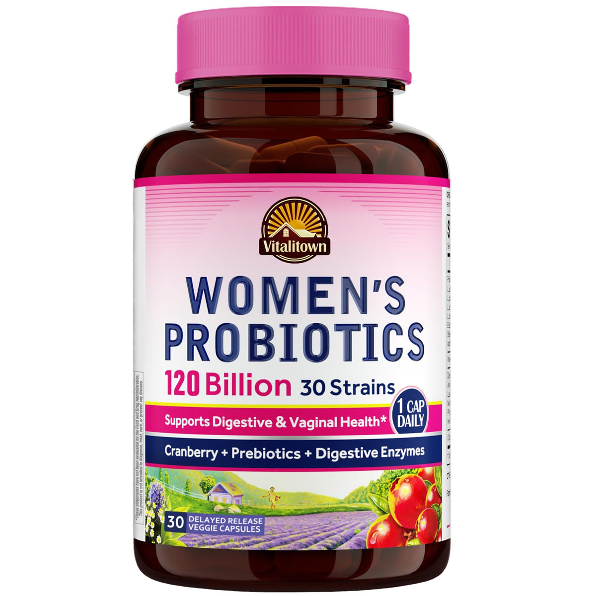 Vitalitown Probiotics para Mujeres: cápsulas para uso diario y salud intestinal
