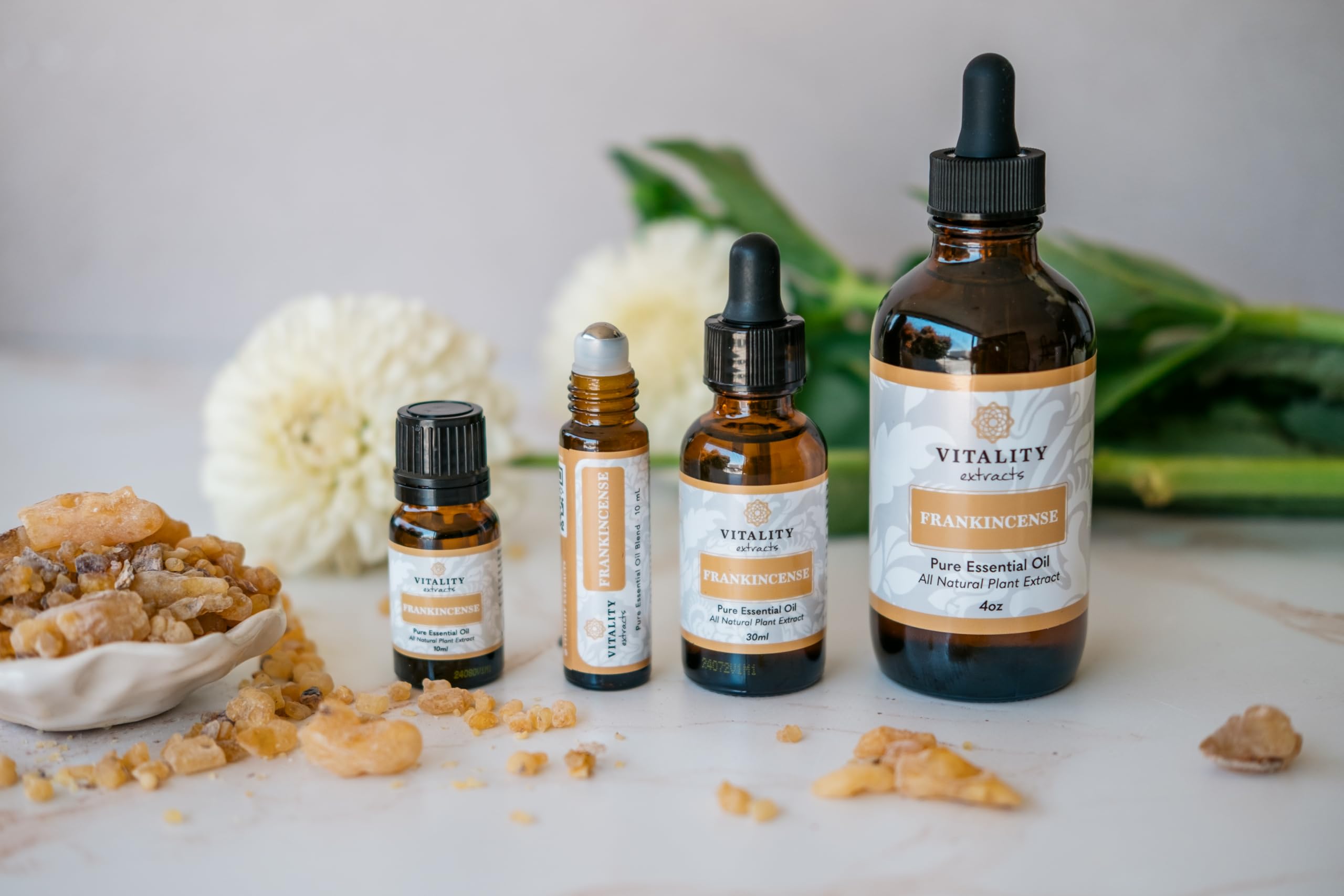 Vitality Frankincense Roll-On: envase de 10 ml para llevar.