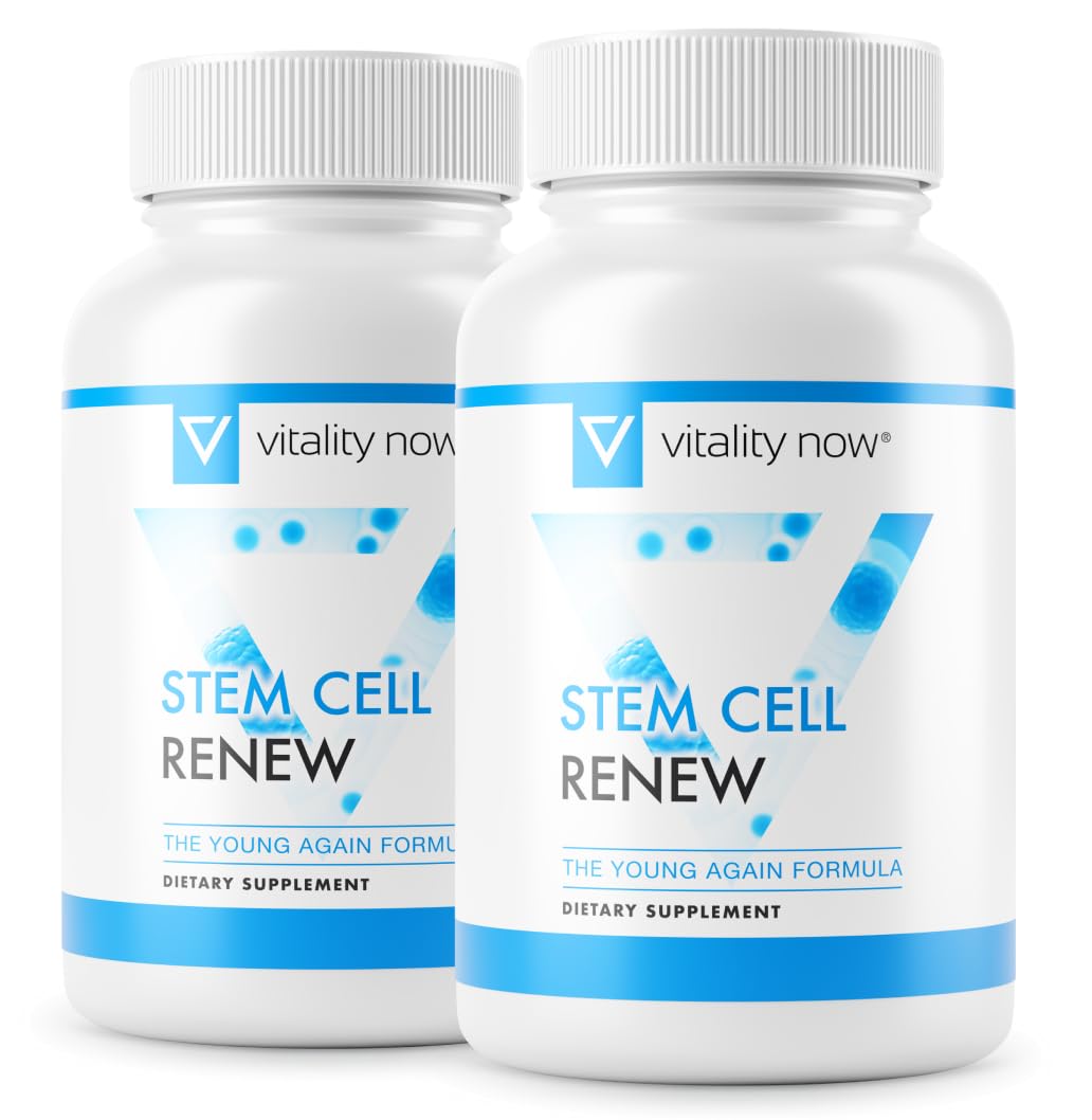Vitality Now Stem Cell Renew, empaque elegante para empezar tu rutina diaria.