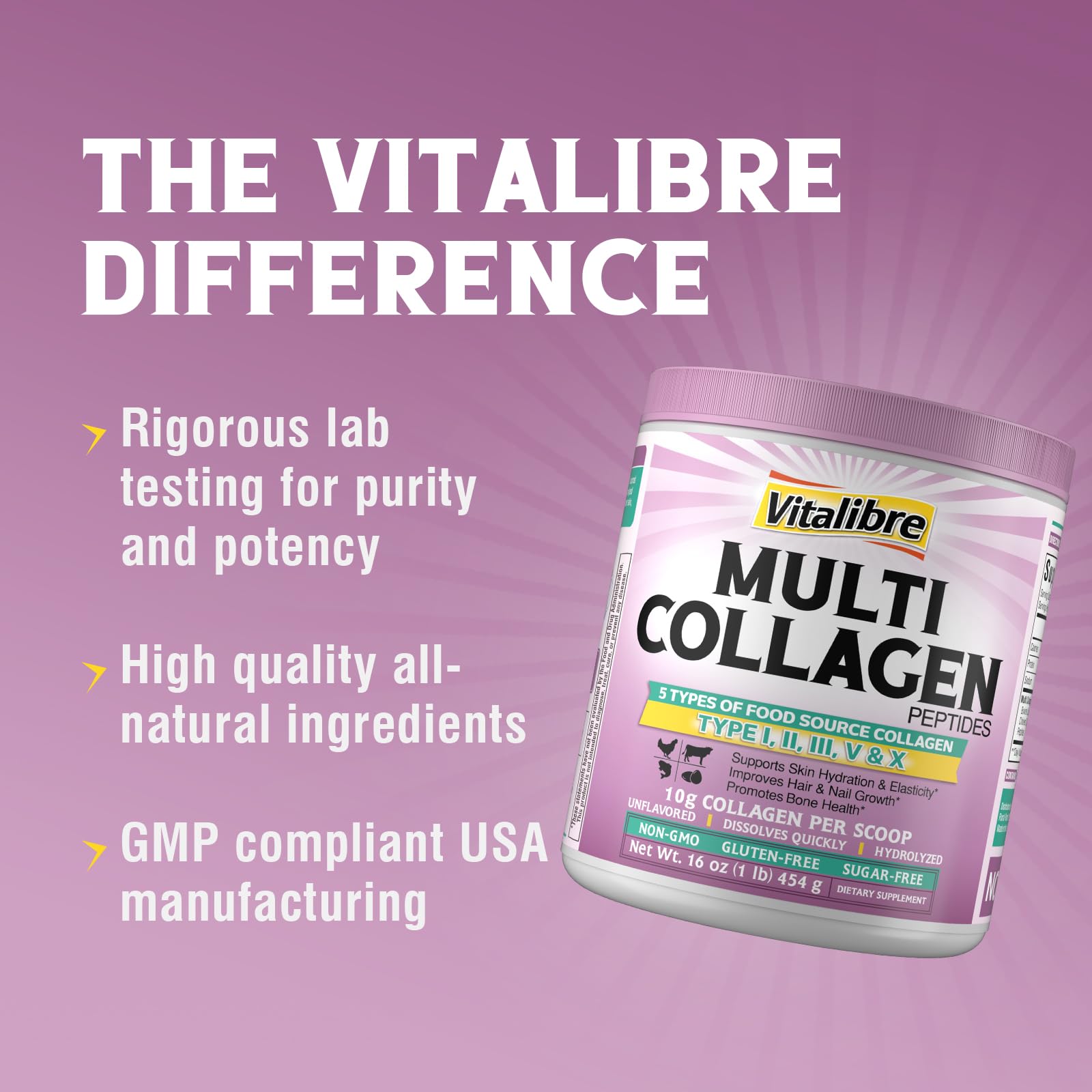 Vitalibre Colágeno para cabello y uñas: fortalecimiento visible