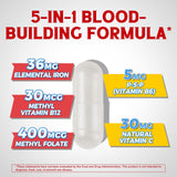 Vitallibre Hierro Complex: cápsulas de hierro que apoyan niveles de hemoglobina y energía.