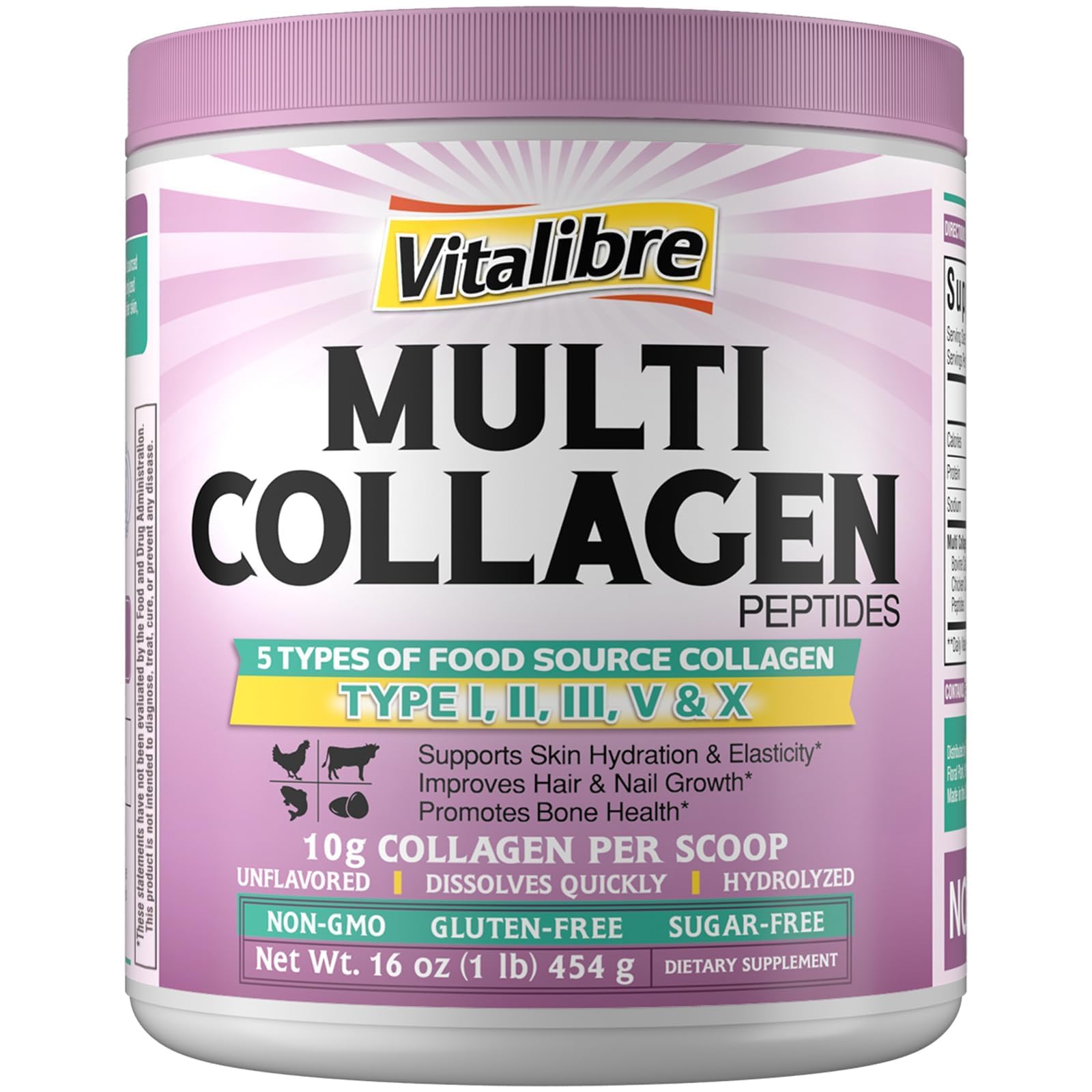 Vitalibre Multi Collagen Polvo: disolución rápida para bebidas