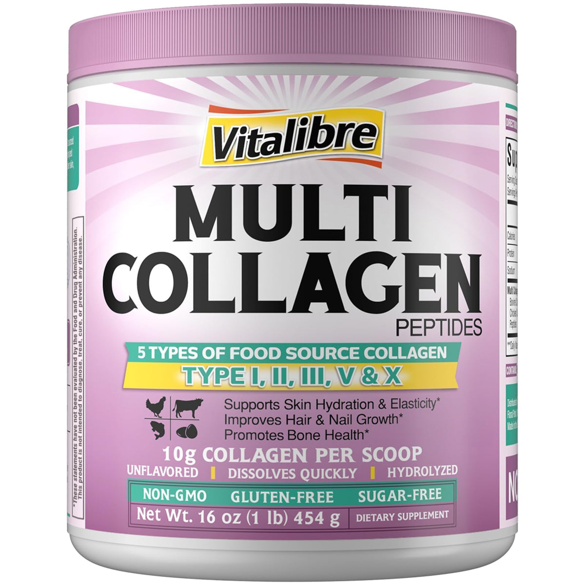 Vitalibre Multi Collagen Polvo: disolución rápida para bebidas