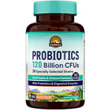 Vitalitown Probiotics botella frontal para uso diario y digestión equilibrada.