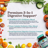 Vitalitown Probiotics etiqueta clara que resalta cepas y beneficios.