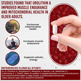 Vitalpha Urolitina A: etiqueta detallada mostrando beneficios y uso