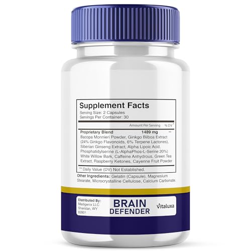 Vitaluxa Defensor Cerebral: botella frontal para uso diario