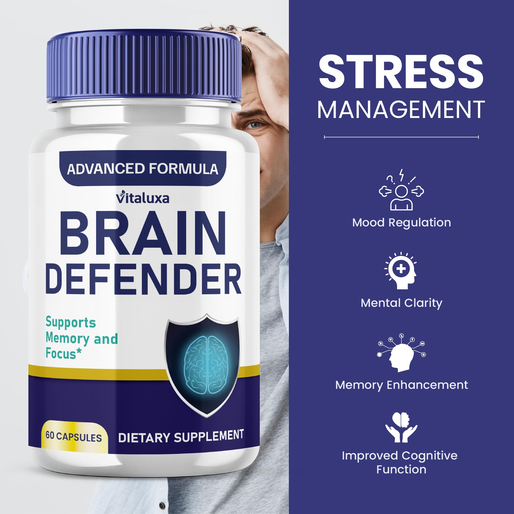 Vitaluxa Defensor Cerebral: dosis diaria para claridad mental