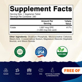 Vitamatic ácido fólico 1000 mcg, caja frontal, opción rápida para la ingesta diaria.