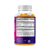 Primer plano de gomitas Vitamatic acido folico, aroma y sabor agradables.