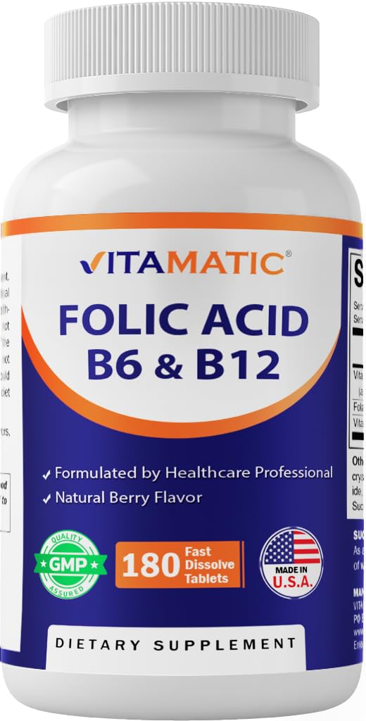 Vitamatic ácido fólico, tableta de disolución rápida para absorción diaria