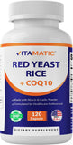 Vitamatic Arroz Rojo sin citrinina 1200mg, cápsulas para uso diario.