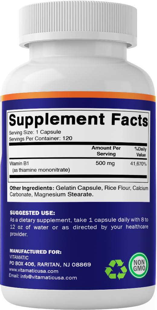 Vitamatic B1 dosis-diaria, guía visual para uso diario.
