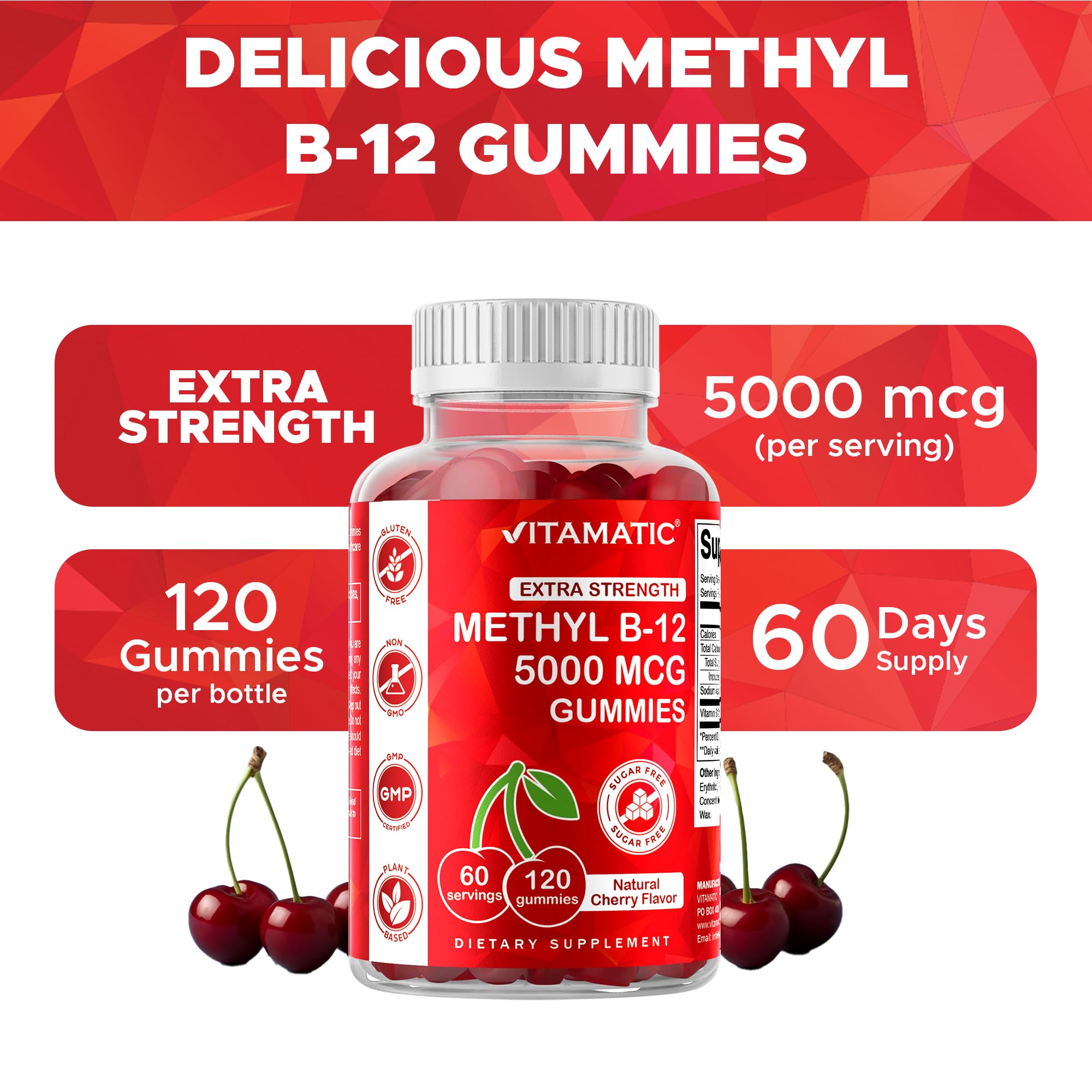 Vitamatic B12 para uso diario, dosis cómoda y conveniente