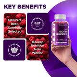 Envase dúo de Vitamatic Biotina Gummies para conveniencia y ahorro