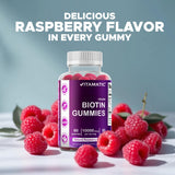 Icono vegano Vitamatic biotina señala opción vegana para salud general.