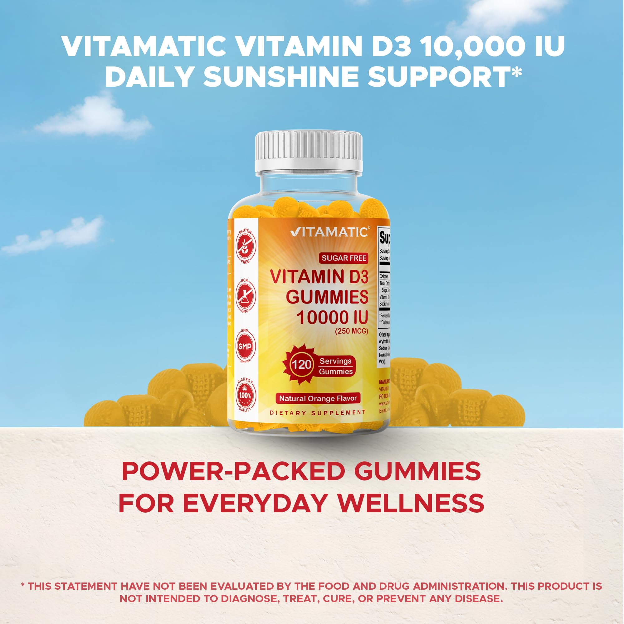 Vitamatic bote abierto con gominolas para consumo diario