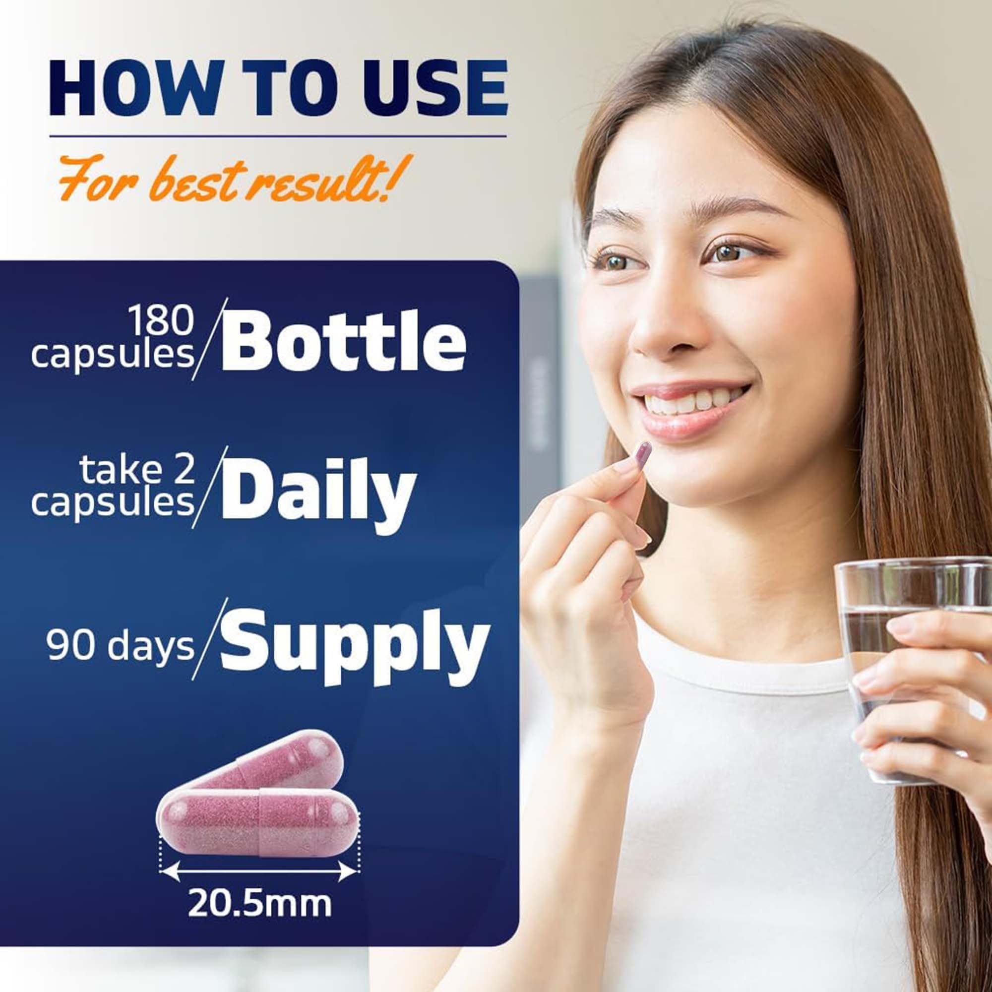 Botella Vitamatic de 180 cápsulas para suministro prolongado