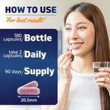 Botella Vitamatic de 180 cápsulas para suministro prolongado
