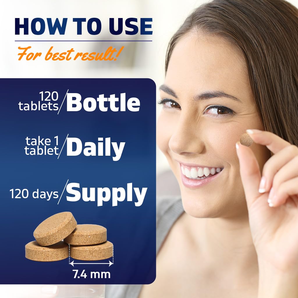 Botella de Vitamatic Carbonyl Iron con el envase de tabletas