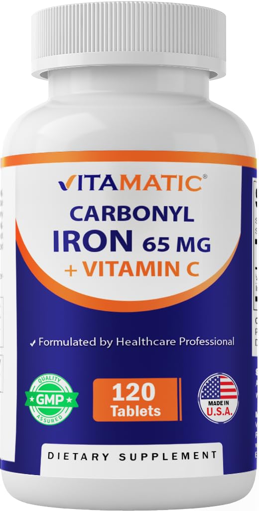 Vitamatic Carbonyl Iron 65 mg tableta suave, fácil de tragar para estómagos sensibles