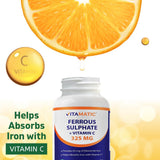 Vitamatic etiqueta frontal clara y sin colores artificiales