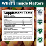 Vitamatic Ginkgo-Bacopa Gummies: dosis diaria para apoyo cognitivo.