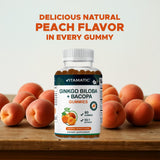 Vitamatic Ginkgo-Bacopa Gummies: 60 gomitas para consumo diario.