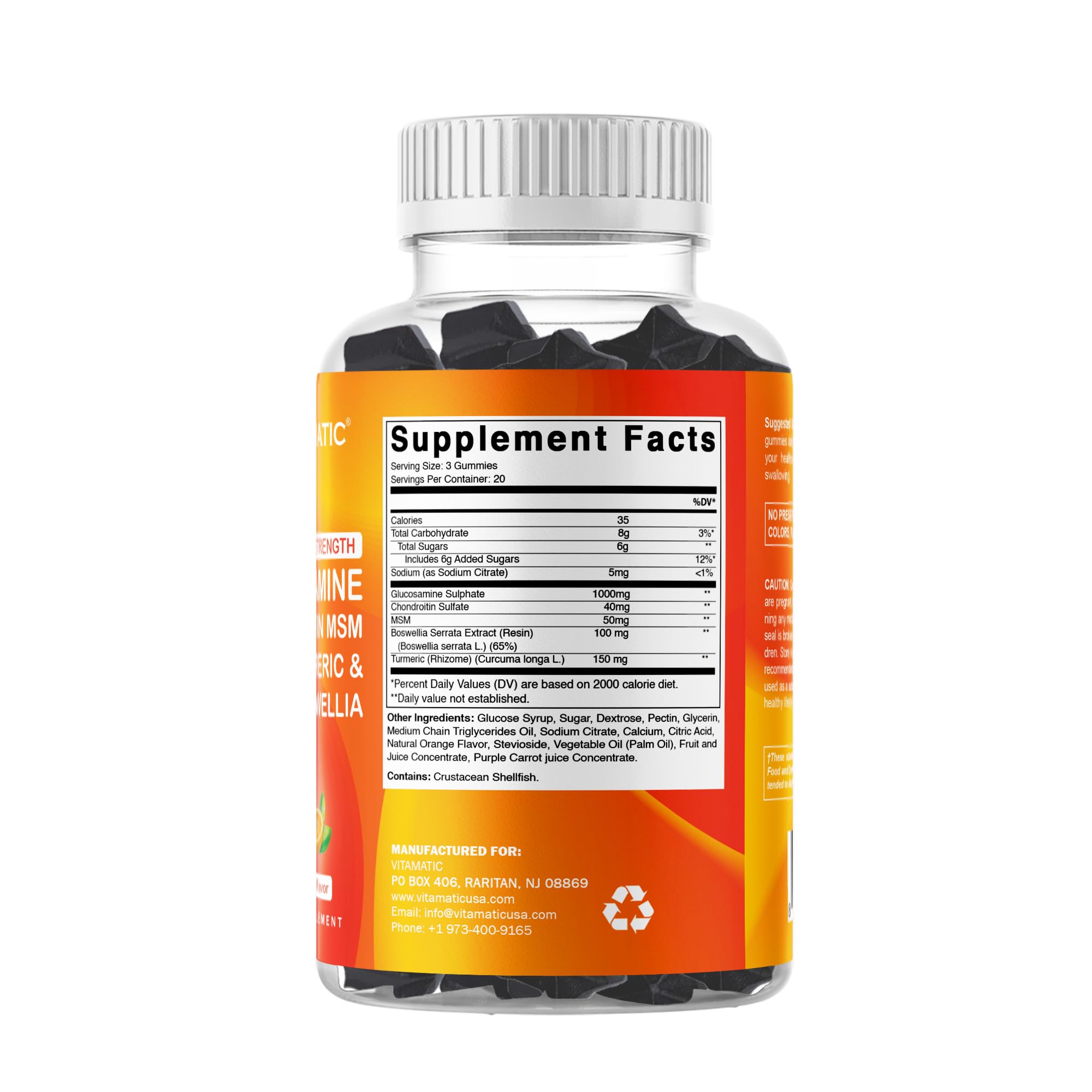 Producto Vitamatic sin azúcar y sin gluten para diversas necesidades.